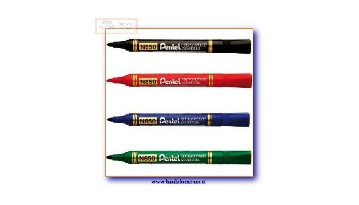 SCRITTURA E CORREZIONE : PENNARELLO PUNTA TONDA NERO N850 PENTEL